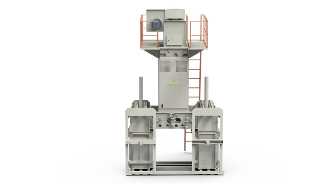 Máquina empacadora de algodón de prensado vertical semiautomática