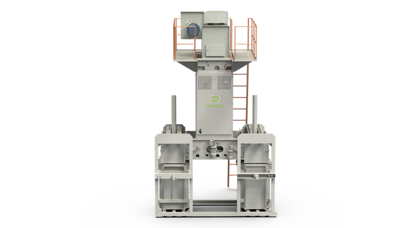 Máquina empacadora de algodón de prensado vertical semiautomática